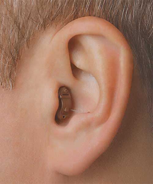 Completely in canal hearing aid